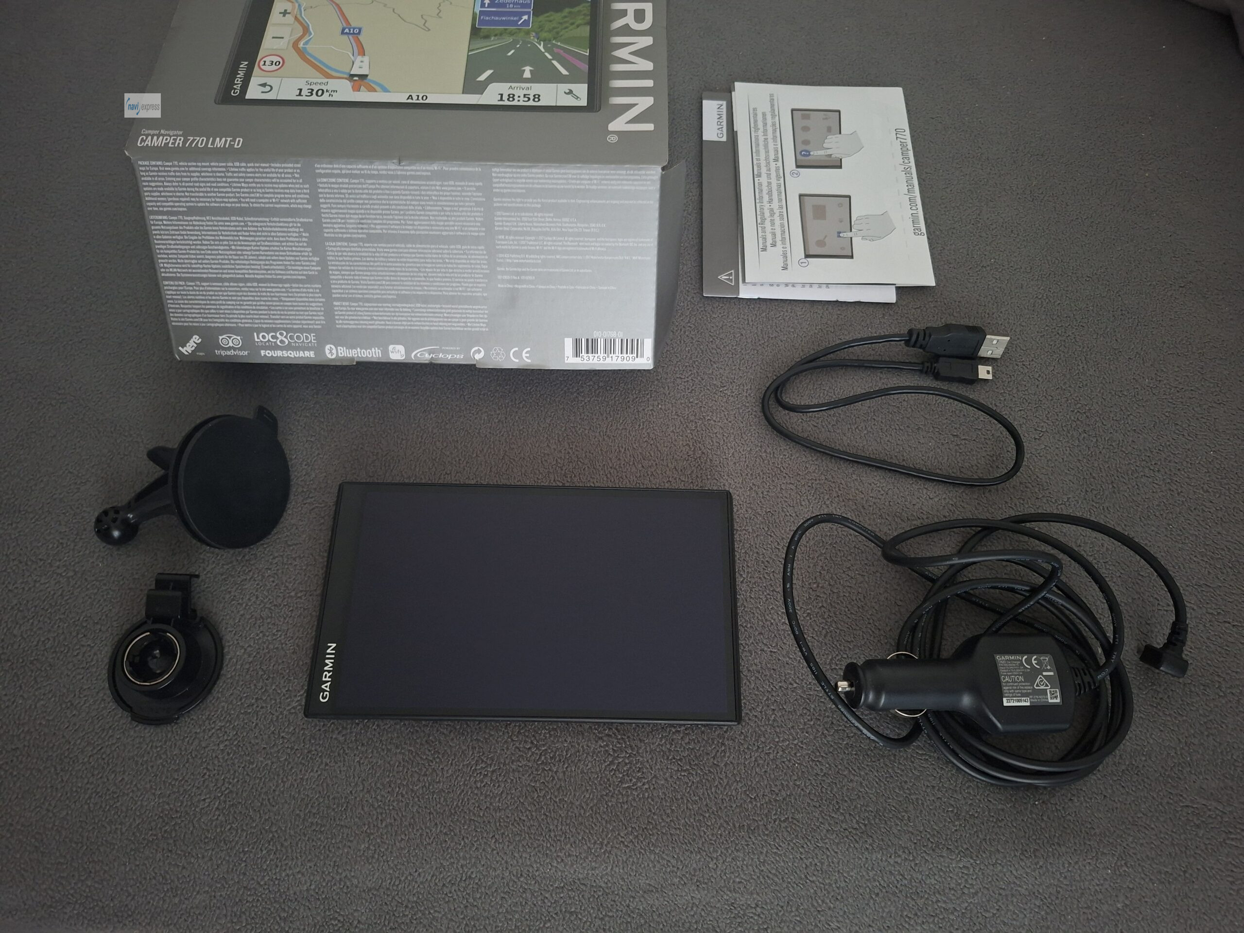 Garmin CAMPER 770 LMT-D 7 Zoll Wohnmobil Wohnwagen Navi Europa Maps & Traffic & WLAN - Image 3