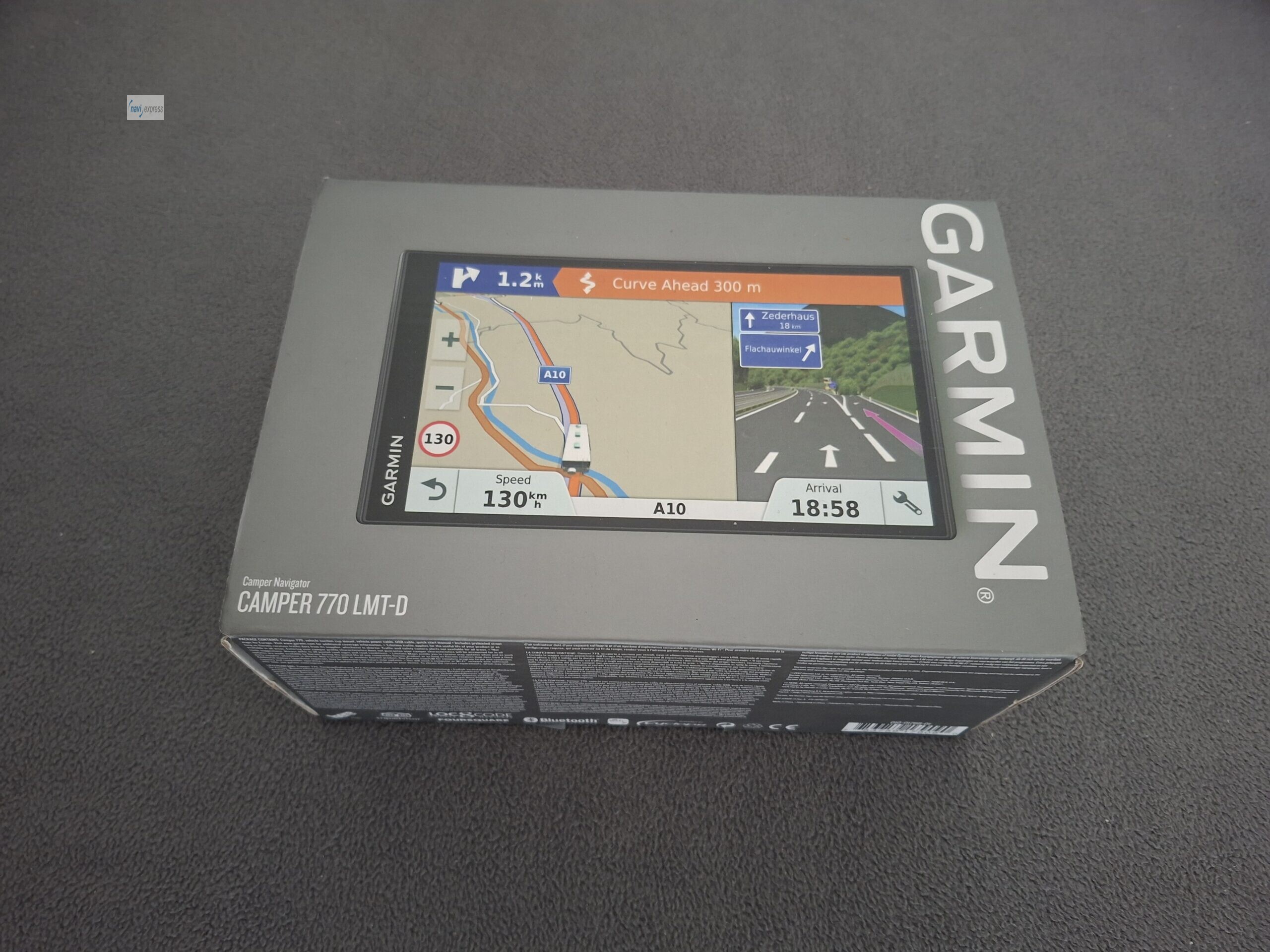 Garmin CAMPER 770 LMT-D 7 Zoll Wohnmobil Wohnwagen Navi Europa Maps & Traffic & WLAN