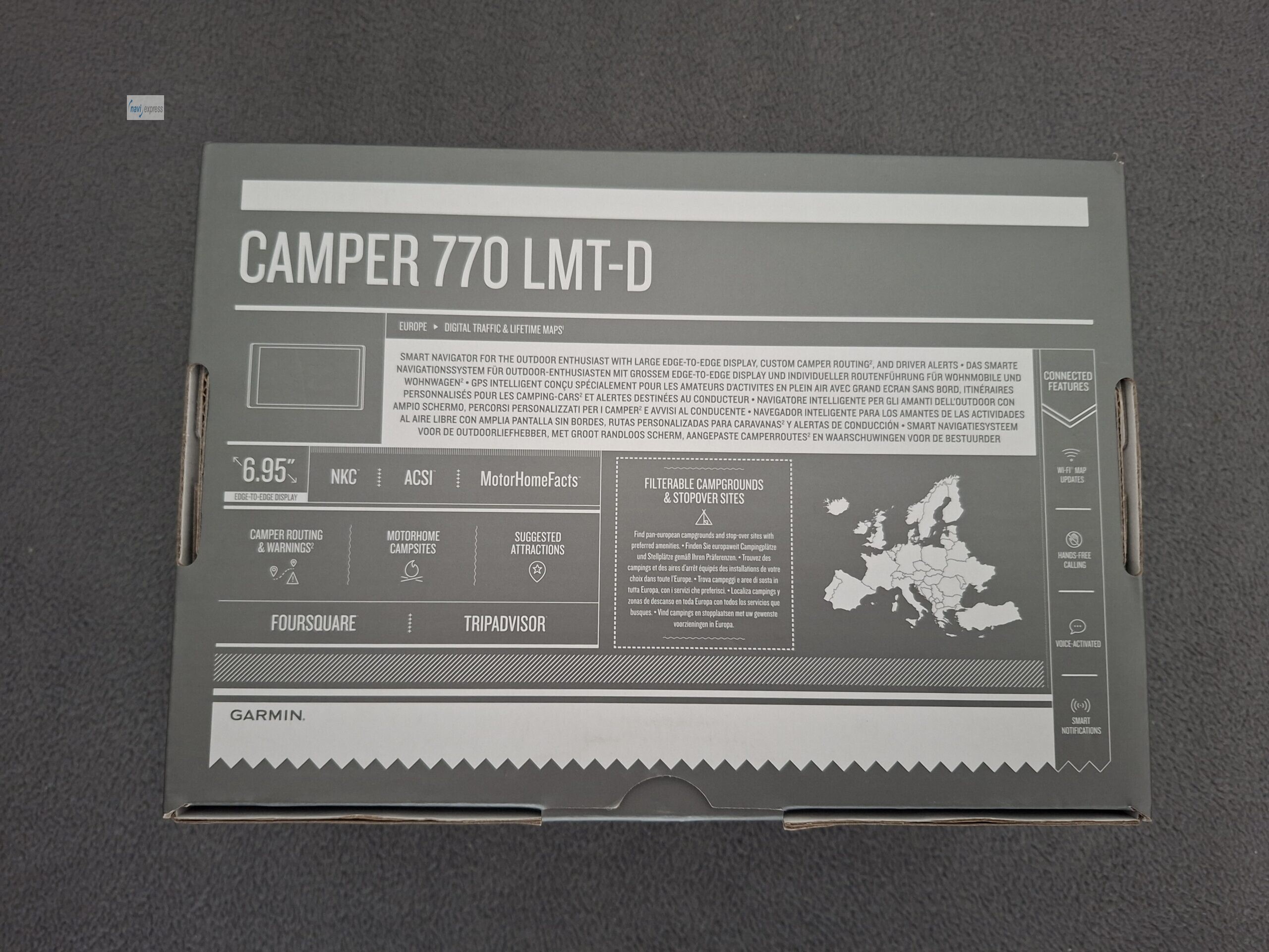 Garmin CAMPER 770 LMT-D 7 Zoll Wohnmobil Wohnwagen Navi Europa Maps & Traffic & WLAN - Image 2