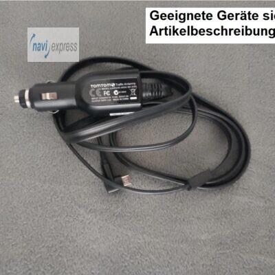 Original TomTom TMC Traffic Receiver Verkehrsfunkempfänger und Ladekabel 4UUC23B (Micro USB)