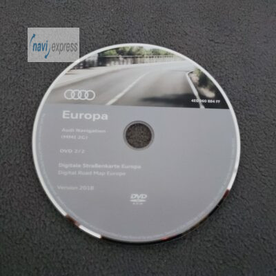 AUDI MMI 2G Navigation DVD Deutschland Osteuropa Skandinavien 2018 Final Update