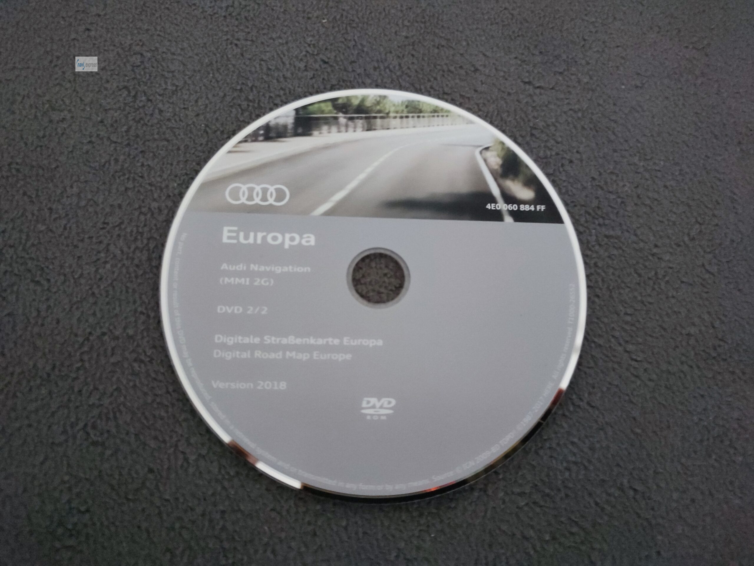 AUDI MMI 2G Navigation DVD Deutschland Osteuropa Skandinavien 2018 Final Update