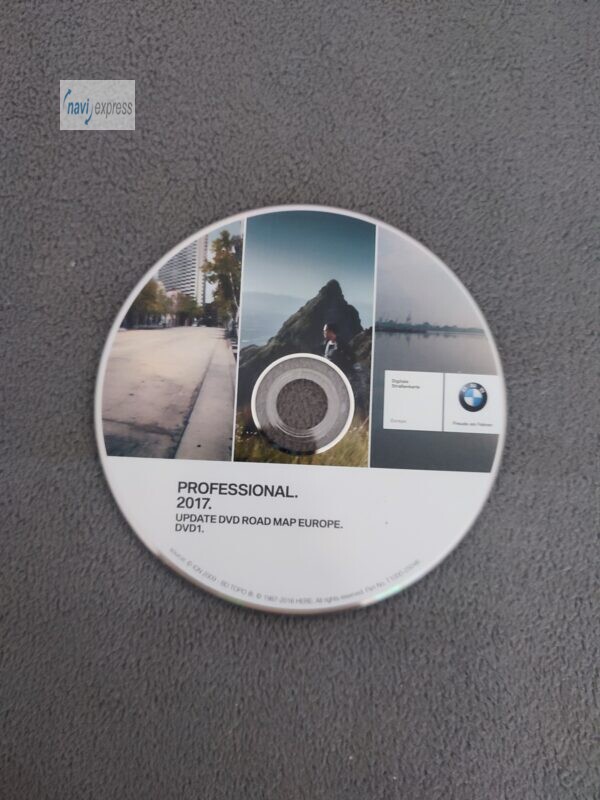 BMW PROFESSIONAL CCC Navigation DVD Frankreich Spanien BeNeLux United Kingdom 2017 (DVD1)