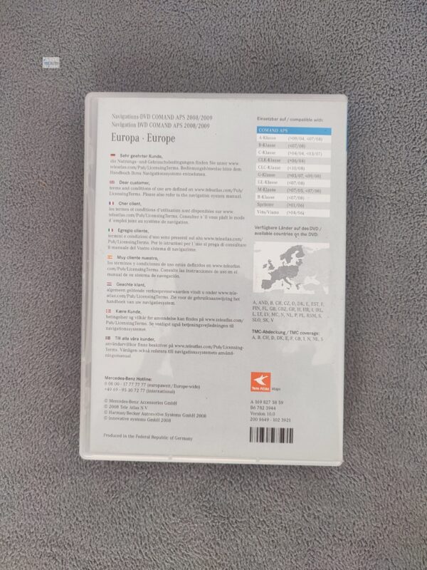 Mercedes-Benz Navigation DVD COMAND APS NTG2 Europa 2008/2009 Version 10.0 - Image 3