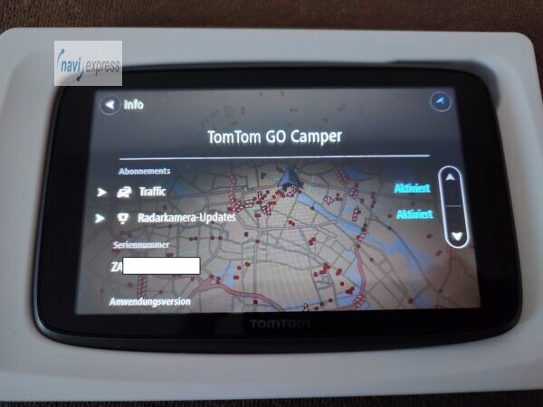 TomTom GO CAMPER 6 Zoll Wohnmobil Camping Navi Welt-Karten & TomTom Live Traffic via SIM Karte & WLAN - Image 5
