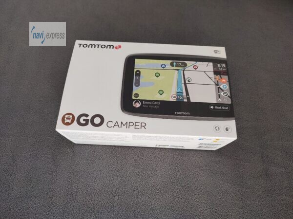 TomTom GO CAMPER 6 Zoll Wohnmobil Camping Navi Welt-Karten & TomTom Live Traffic via SIM Karte & WLAN