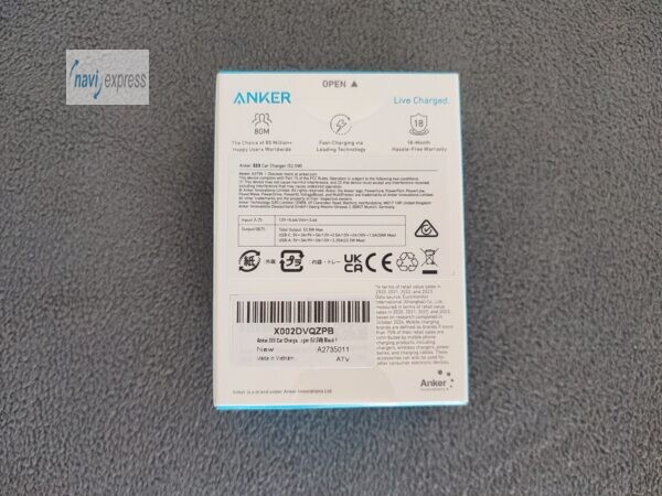 Anker 323 USB C Ladegerät Handy Tablet Autoladegerät 2-faches Laden (52,5W, schwarz) – Bild 2