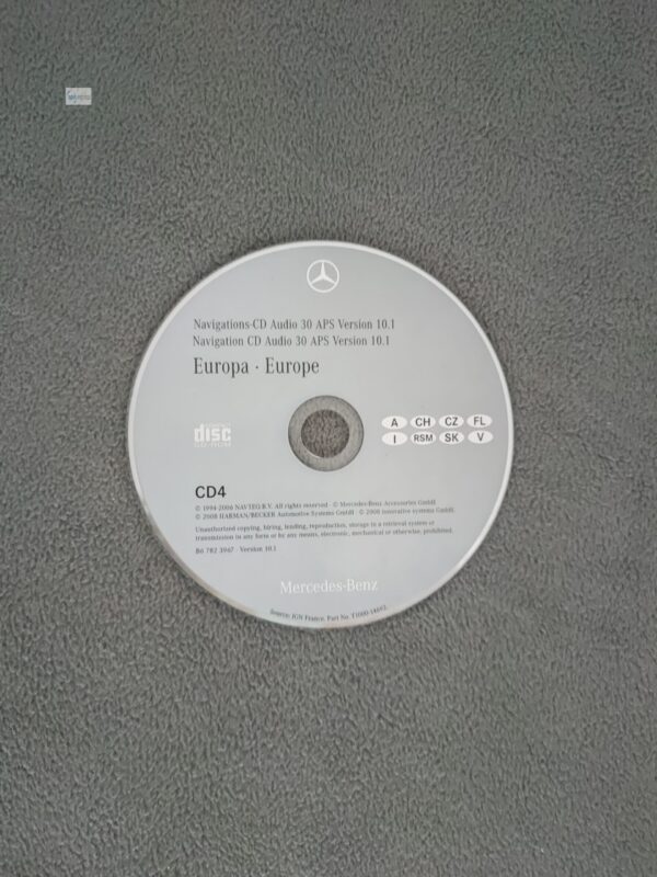 Mercedes-Benz Navigations-CD AUDIO 30 APS Italien Österreich Schweiz Tschechien Slowakei 2008/2009 Version 10.1