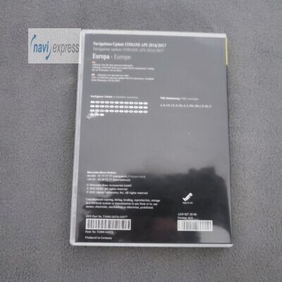 Mercedes-Benz Navigation DVD COMAND APS NTG2.5 EUROPA 2016/2017 Zitrus