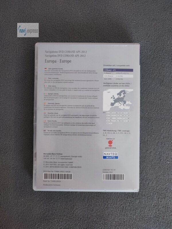 Mercedes-Benz Navigation DVD COMAND APS NTG 4-204 Europa 2012 für GLK C-Klasse violett - Image 5
