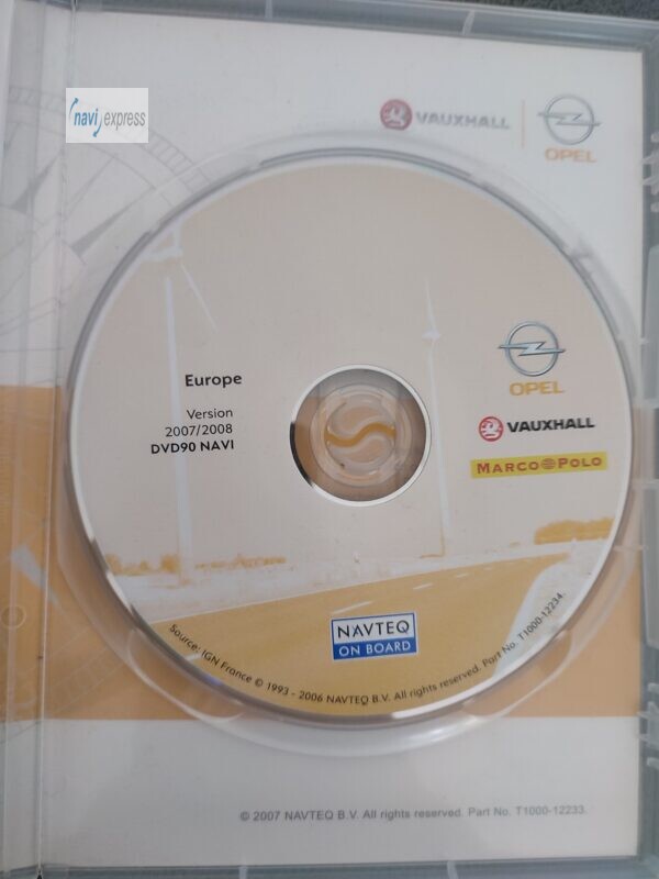 Navigation DVD OPEL DVD90 Navi Europa 2007/2008 - Image 3