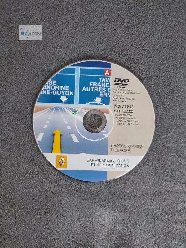 Renault Navigation DVD Carminat 3 Navigation et Communication CnC Europa V27 von 2007