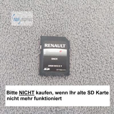 Renault R-Link 1 SD Karte Deutschland Österreich Schweiz 2018 259200472R