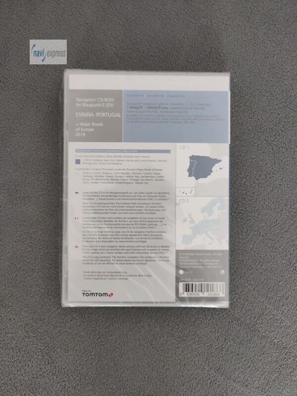 Navigation CD Blaupunkt TravelPilot E (EX) Spanien Portugal + Major Roads of Europe 2019 - Image 2