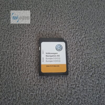 Original Volkswagen Navigation AS SD Karte 16 GB Europa 3 (V11) von 2020 für Discover Media 2