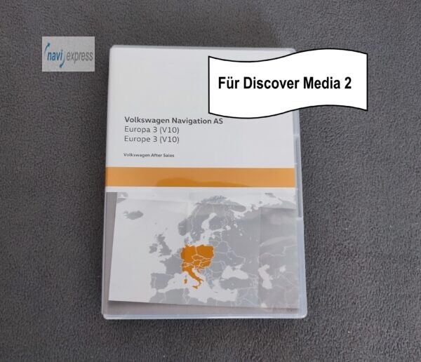 Original Volkswagen Navigation AS SD Karte 16 GB Europa 3 (V10) von 2019/2020 für Discover Media 2