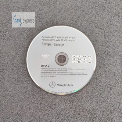 Mercedes-Benz Navigation DVD AUDIO 50 APS NTG 2.5 DVD2 DEUTSCHLAND 2010/2011