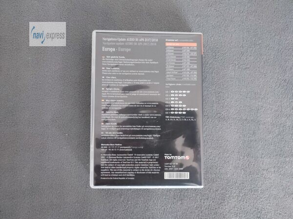 Mercedes Navigation CD Set Audio 50 APS NTG2 Europa 2017/2018 Version 19.0 A1698270700 - Image 3
