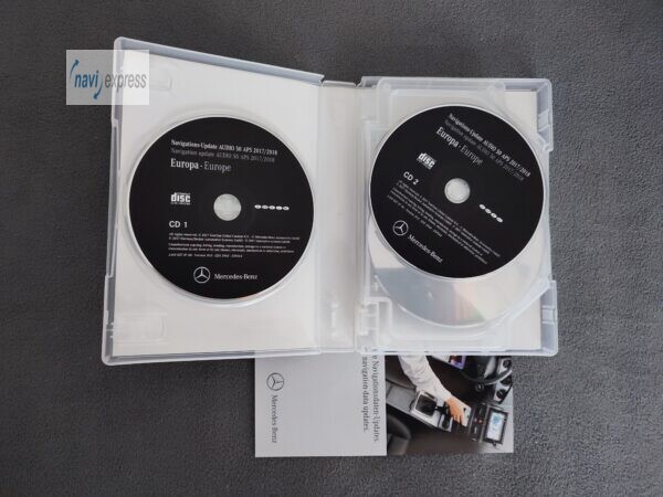Mercedes Navigation CD Set Audio 50 APS NTG2 Europa 2017/2018 Version 19.0 A1698270700 - Image 4