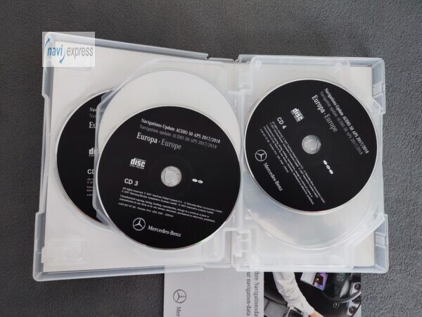 Mercedes Navigation CD Set Audio 50 APS NTG2 Europa 2017/2018 Version 19.0 A1698270700 - Image 5