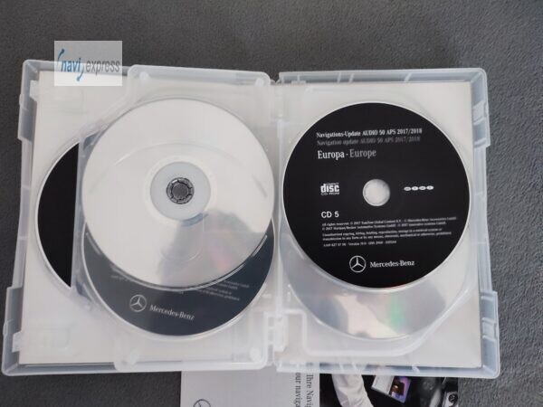 Mercedes Navigation CD Set Audio 50 APS NTG2 Europa 2017/2018 Version 19.0 A1698270700 - Image 6