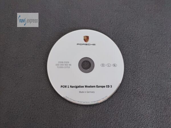 Porsche PCM 1 (16 Bit) Navigation CD Belgien Niederlande Luxemburg 2008/2009 00004490096