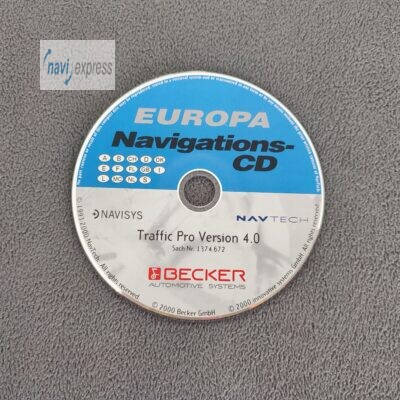 BECKER Navigations-CD Traffic Pro / DTM Deutschland Westeuropa 2000 Version 4.0