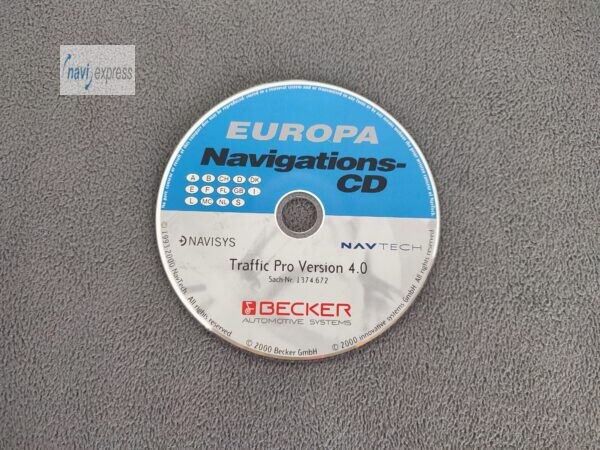 BECKER Navigations-CD Traffic Pro / DTM Deutschland Westeuropa 2000 Version 4.0