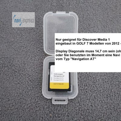 Volkswagen Navigation AT SD Karte Europa V17 von 2020/2021 für Discover Media 1 5G0919866BD