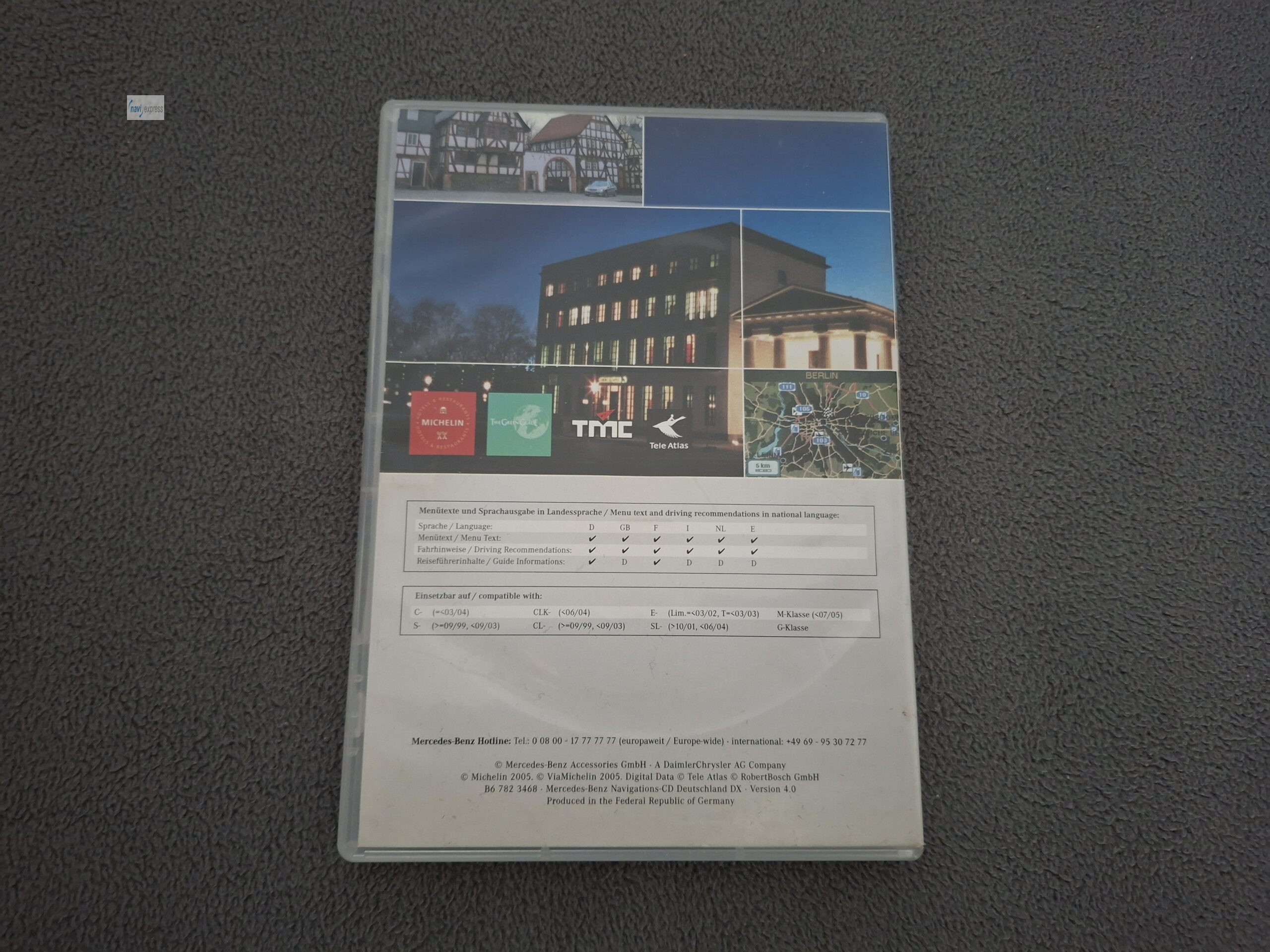 Navigation CD Deutschland 2004/2005 DX Version 4.0 für Mercedes-Benz Comand DX – Bild 2