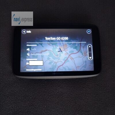 TomTom GO 6200 6 Zoll PKW Navi WELT-Karten WLAN Radar (SIM KARTE DEAKTIVIERT)