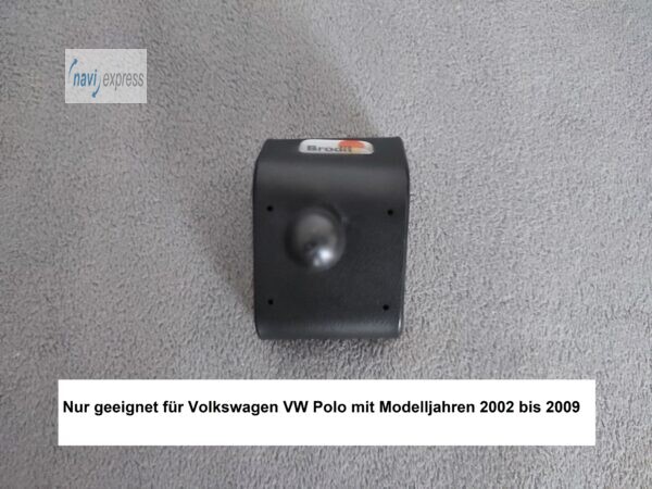 Brodit ProClip 853028 für VW Polo mit Modelljahr 2002-2009 mit Kugelhalter für Garmin Geräte