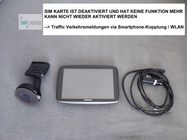 TomTom GO 6200 6 Zoll PKW Navi WELT-Karten WLAN Radar (SIM KARTE DEAKTIVIERT)