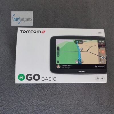 TomTom GO BASIC 6 Zoll PKW Navigationsgerät Europa Maps & WLAN & Traffic via TMC / Smartphone-Kopplung