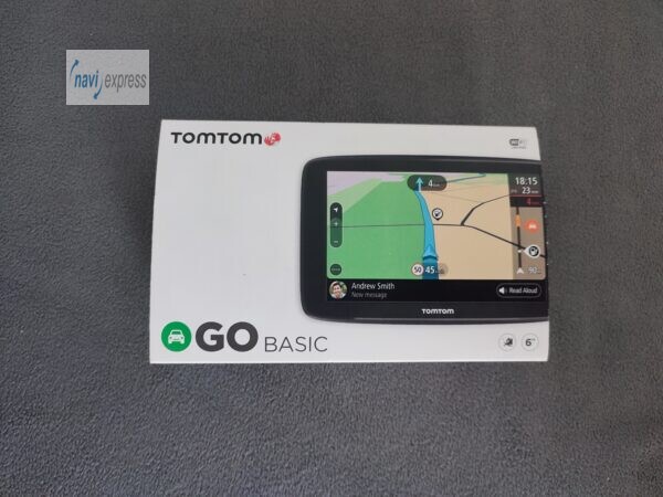 TomTom GO BASIC 6 Zoll PKW Navigationsgerät Europa Maps & WLAN & Traffic via TMC / Smartphone-Kopplung