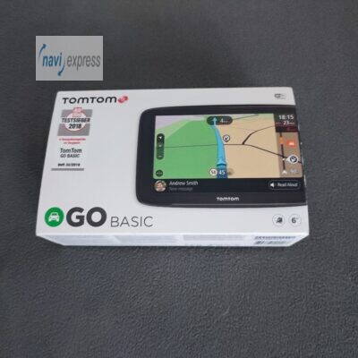 TomTom GO BASIC 6 Zoll PKW Navi Europa Maps & WLAN & Traffic via TMC / Smartphone-Kopplung