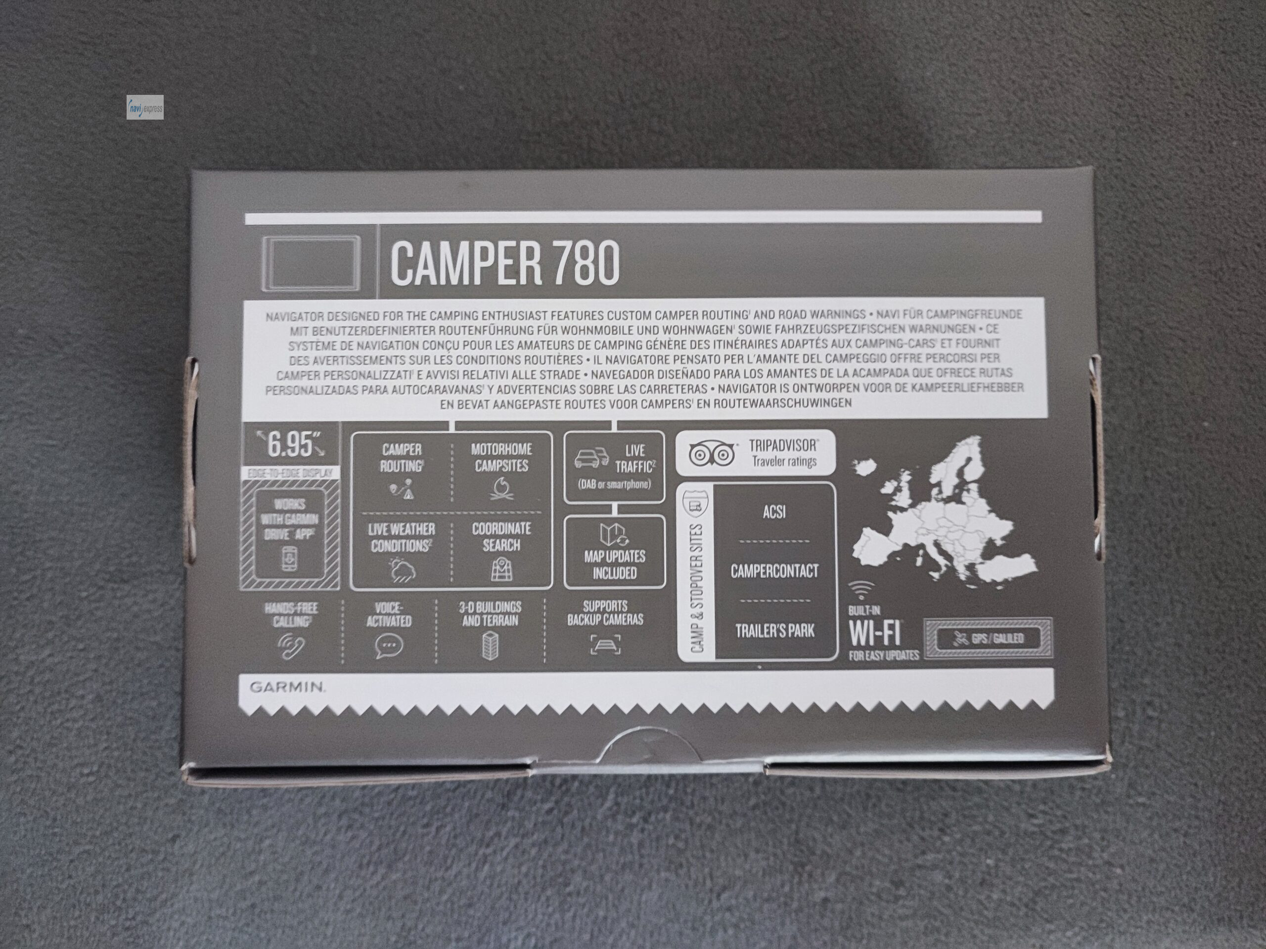 Garmin CAMPER 780 LMT-D Wohnmobil Navi 7 Zoll Europa Maps & Digital Traffic & WLAN – Bild 2
