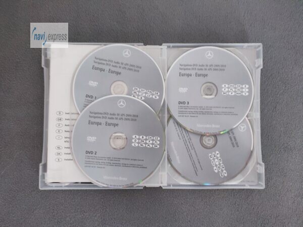 Mercedes-Benz Navigation DVD Set AUDIO 50 APS NTG2.5 Europa 2009/2010 - Image 4