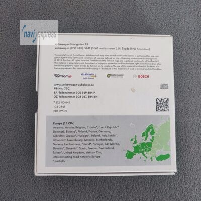Volkswagen Navigation FX Navi CD Set Europa V4 von 2012 3C8051884BN