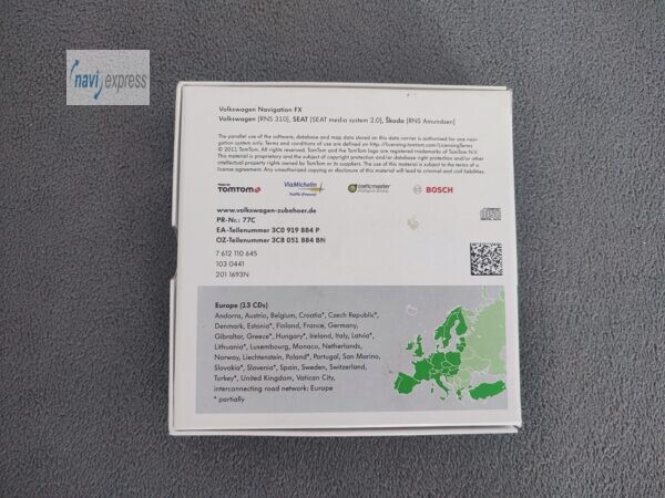 Volkswagen Navigation FX CD Set Europa V4 von 2012 3C8051884BN - Image 3