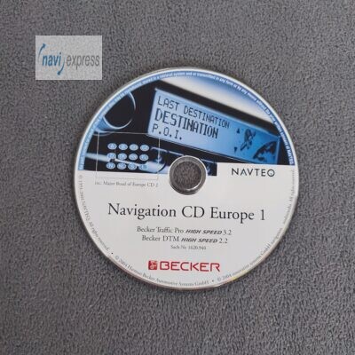 Becker Navigation CD Traffic PRO HIGHSPEED DTM HIGHSPEED Deutschland 2004/2005 V3.2