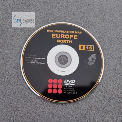 Toyota Navigations-DVD für TNS600 und TNS700 Deutschland Nordeuropa 2012/2013