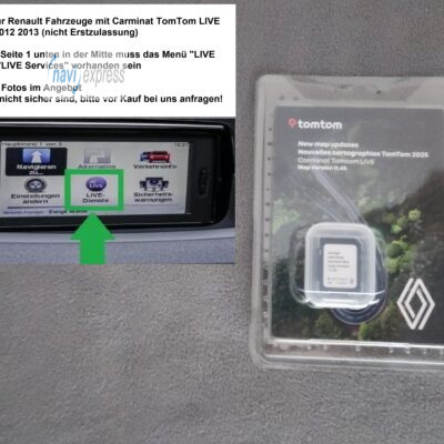 Renault Carminat TomTom LIVE Navi SD Karte Europa 2025 Map Version 11.45