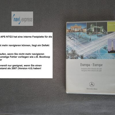 Mercedes-Benz Navigation DVD COMAND APS NTG3 Europa 2007