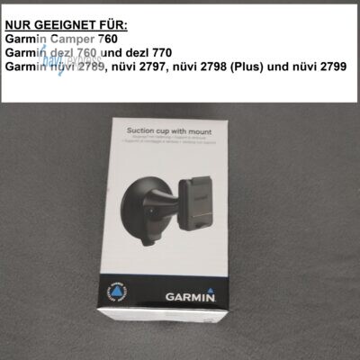 Garmin Saugnapf Halterung mit Adapter Garmin Camper 760 DEZL 760 770 Nüvi 2797