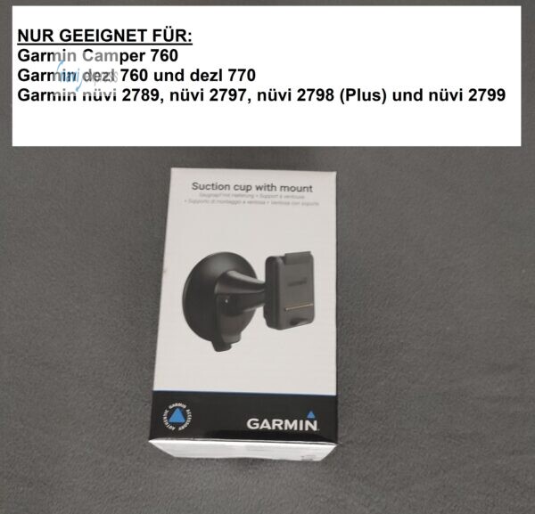 Garmin Saugnapf Halterung mit Adapter Garmin Camper 760 DEZL 760 770 Nüvi 2797
