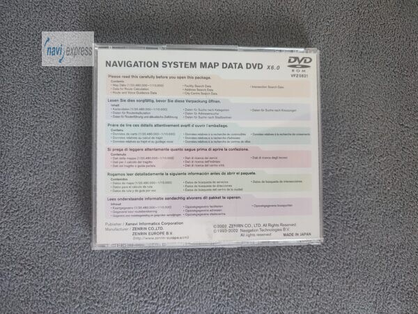 Nissan Birdview Xanavi X6.0 Navigation DVD Deutschland Westeuropa 2003 E0E190R - Image 2