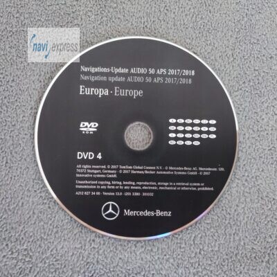 Mercedes-Benz Navigations-DVD Audio 50 APS NTG4-212 Deutschland Osteuropa 2017/2018