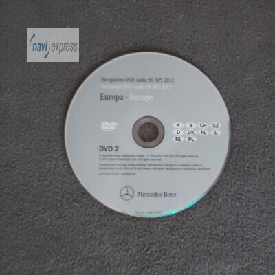 Mercedes-Benz Navigation DVD AUDIO 50 APS NTG 2.5 DVD2 DEUTSCHLAND 2012