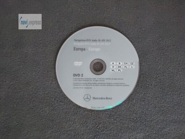 Mercedes-Benz Navigation DVD AUDIO 50 APS NTG 2.5 DVD2 DEUTSCHLAND 2012